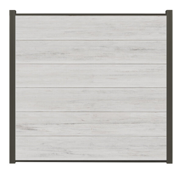 WPC Steckzaun-Set NORA XL - Beige / Anthrazit