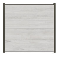 WPC Steckzaun-Set NORA XL - Beige / Anthrazit