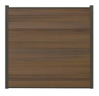 WPC Steckzaun-Set NORA - Teak