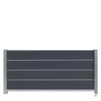 Steckzaun Mona 180x91 cm Rockgrey Silver