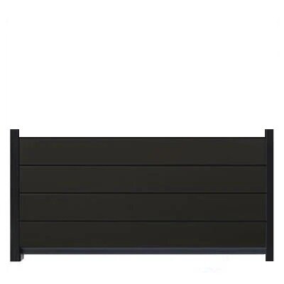 Steckzaun Mona 180x91 cm Rockgrey Anthrazit