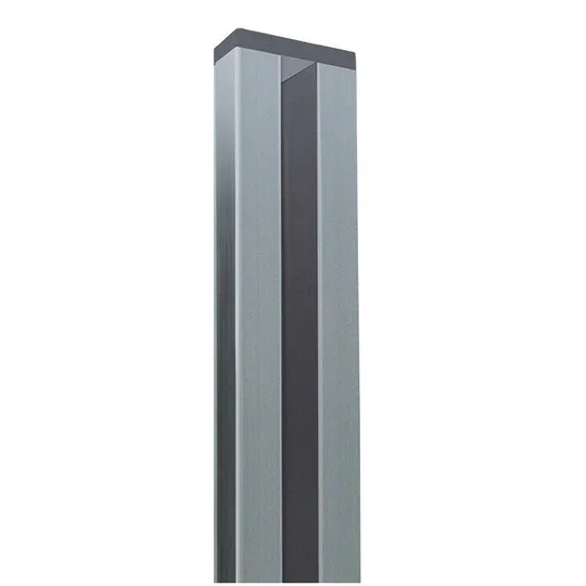 Wandprofil Silber, Steckzaun, 200 x 6,8 x 2,5 cm