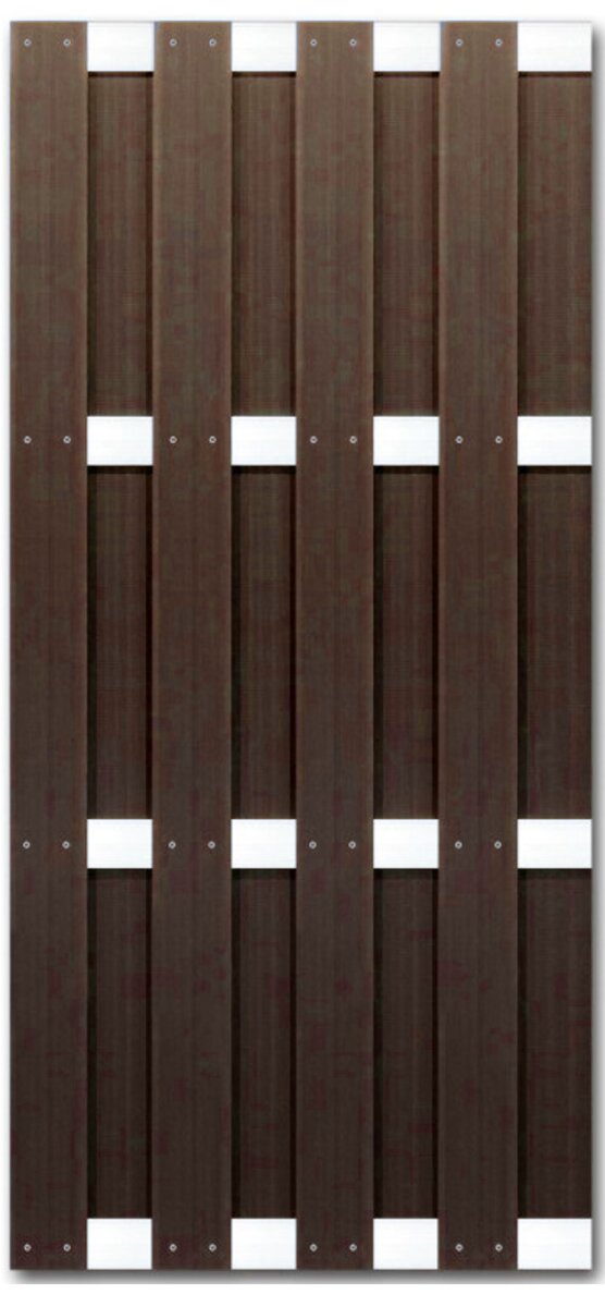 WPC Zaun Braun / Silber, 99,00